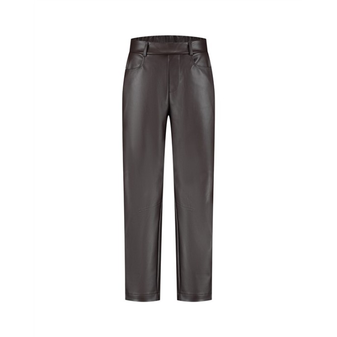 Lady Day Broek leder look - Donker bruin Lady Day Broek leder look - Donker bruin